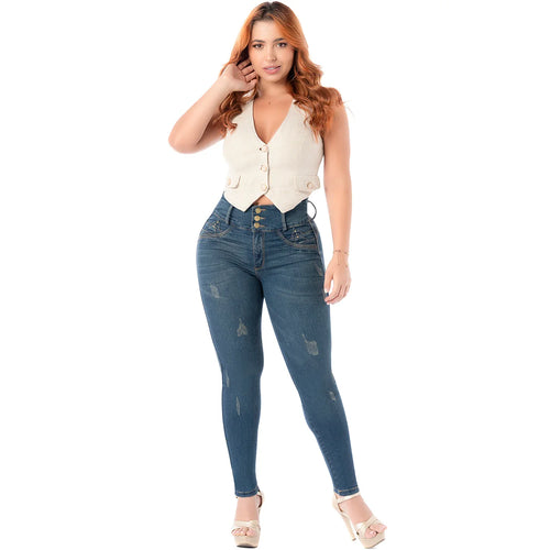 LATY ROSE 2405 | Colombian Jeans Levanta Cola Butt Lift High Waist Tummy Control