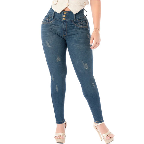 LATY ROSE 2405 | Colombian Jeans Levanta Cola Butt Lift High Waist Tummy Control