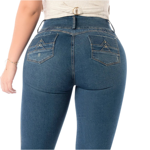 LATY ROSE 2405 | Colombian Jeans Levanta Cola Butt Lift High Waist Tummy Control