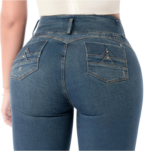 LATY ROSE 2405 | Colombian Jeans Levanta Cola Butt Lift High Waist Tummy Control