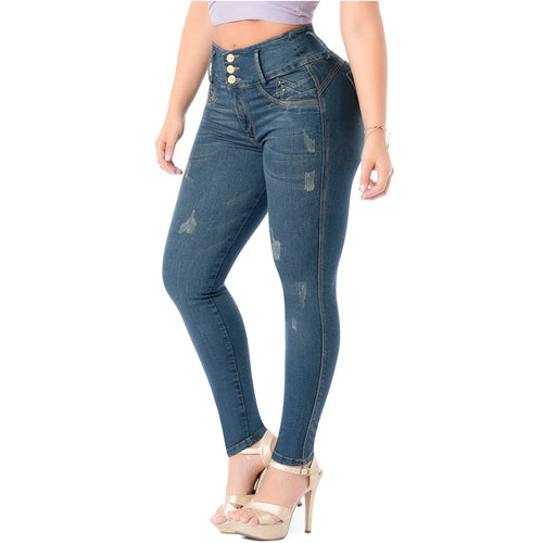 LATY ROSE 2405 | Colombian Jeans Levanta Cola Butt Lift High Waist Tummy Control