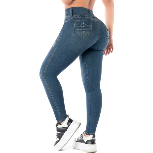 LATY ROSE 2405 | Colombian Jeans Levanta Cola Butt Lift High Waist Tummy Control