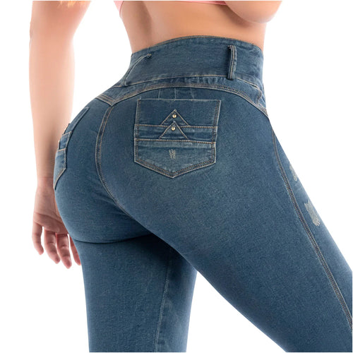 LATY ROSE 2405 | Colombian Jeans Levanta Cola Butt Lift High Waist Tummy Control