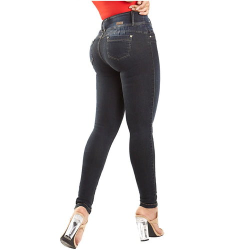 LATY ROSE CS3B04 | Colombian Mid-Rise Butt Lifter Skinny Jeans