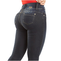 LATY ROSE CS3B04 | Colombian Mid-Rise Butt Lifter Skinny Jeans