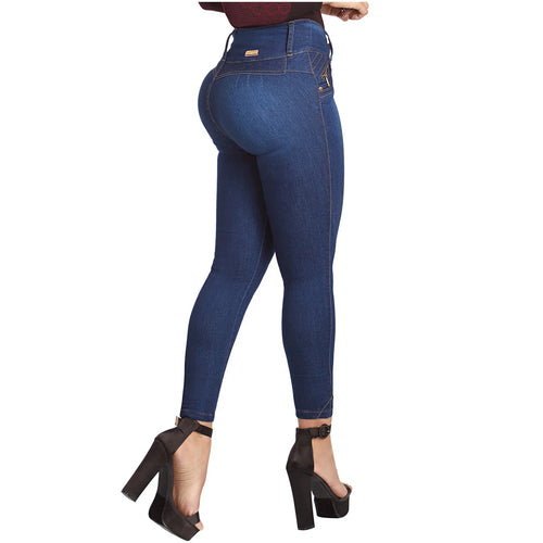 LATY ROSE IS3004 | Butt Lifting Skinny Jeans Wide Waistband