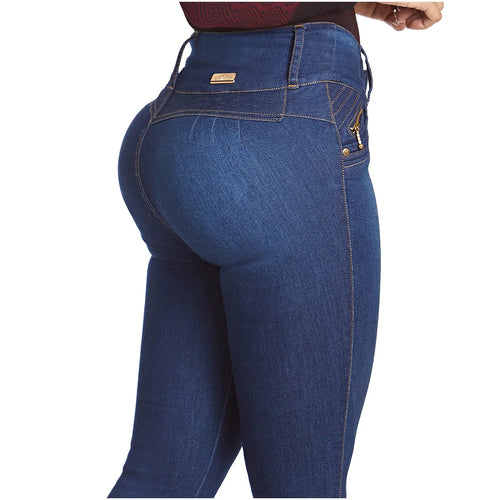 LATY ROSE IS3004 | Butt Lifting Skinny Jeans Wide Waistband