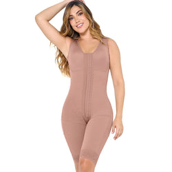 MARIAE FPT6340 | Etapa 2 • Faja Colombiana Postoperatorio y Posparto Tipo Body con Pierna hasta el Medio Muslo • FQ115