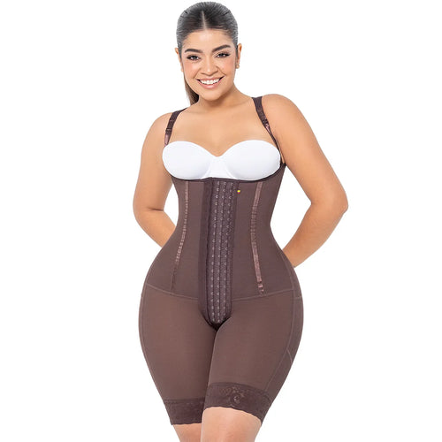 MARIAE RXC333V | Reloj de Arena • Faja Colombiana Reductora y Moldeadora de Uso Diario Tipo Body de Alta Compresión con Varillas Elásticas Internas • RA002