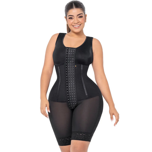 MARIAE RXC633V | Reloj de Arena • Faja Colombiana Moldeadora con Control de Abdomen de Uso Diario Tipo Body Media Pierna con Sujetador Integrado • RA001