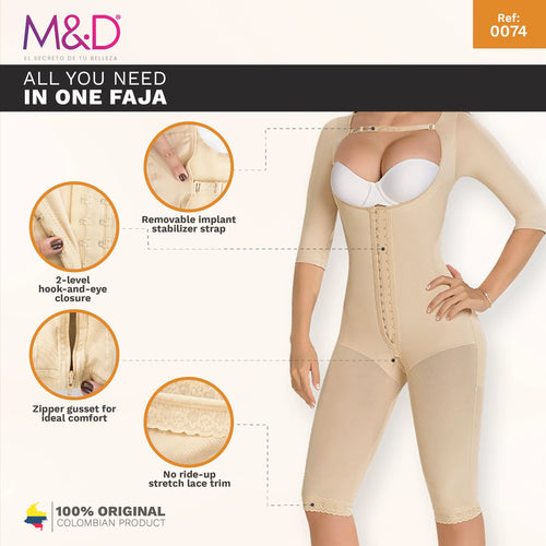 MYD 0074 | Full Body Shapewear Bodysuit for Women • Powernet