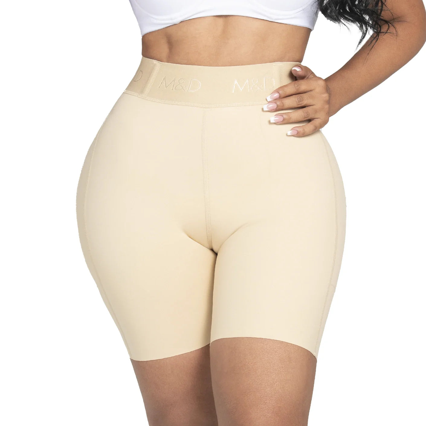 MYD 08324 | Faja Colombiana. Tipo Shorts. Compresión Media.  Sin Costuras. Uso Diario • Powernet.