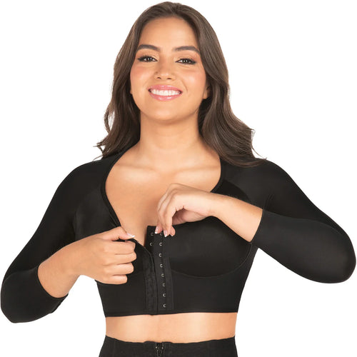 MYD B00204 | Post Surgery Compression Support Bra Front Closure with Sleeves