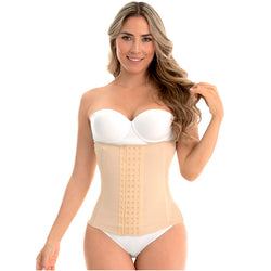 MYD C4057 | Faja Colombiana Waist Cincher Vest for Women • Strapless Shapewear  • Powernet