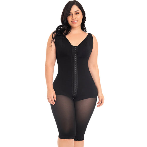 MYD 0120 | Women's Full Bodysuit Body Shaper with Bra • Powernet