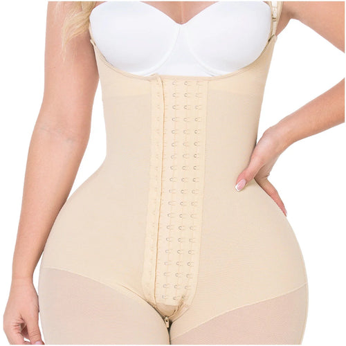 MYD 0489 | Fajas Colombianas Post Surgery Mid Thigh Shapewear Bodysuit for Guitar and Hourglass Body Types