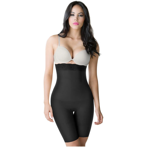 ROMANZA 2051 | High Waisted Butt Lifting Shaping Shorts • Tummy Control & Knee Lenght Shapewear