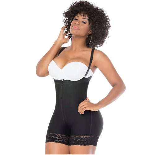 Fajas Salome 0214 | Mid Thigh Strapless Body Shaper for Dresses •  Tummy Control & Butt Lifting Shapewear for Dress