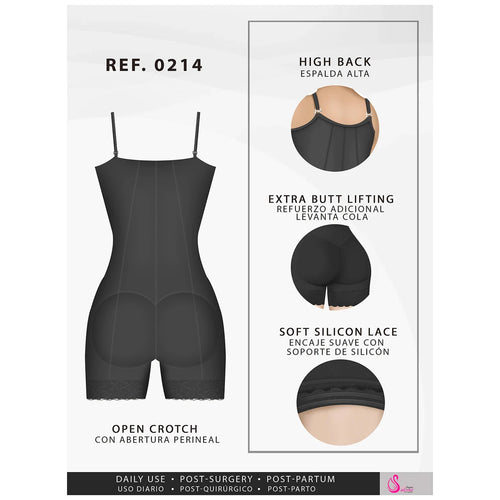 Fajas Salome 0214 | Mid Thigh Strapless Body Shaper for Dresses •  Tummy Control & Butt Lifting Shapewear for Dress