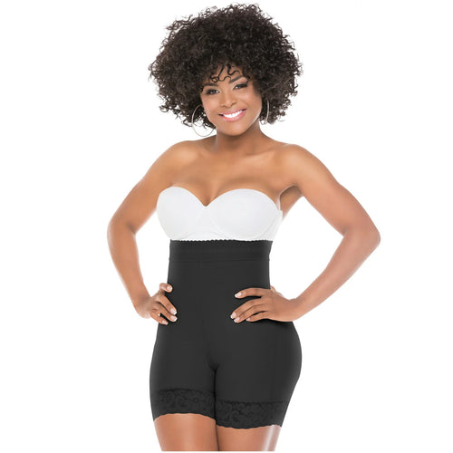 Fajas Salome 0218 | Colombian Shapewear Girdle High-Waist Shorts for Women •  Daily Use Body Shaper with Butt Lift & Tummy Control • Powernet