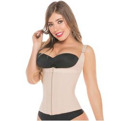 Fajas Salome 0313 | Waist Trainer Vest Tummy Control Compression Garment for Women •  Colombian Body Shaper for Daily Use