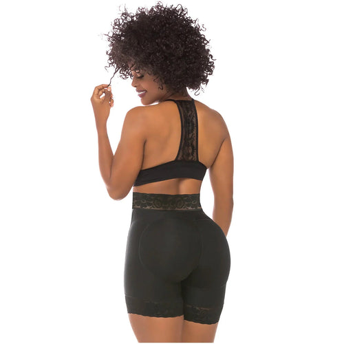 Fajas Salome 0321 | High Waist Compression Slimmer Butt Lifter Shapewear Shorts • Powernet