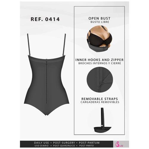 Fajas Salome 0414 | Strapless Butt Lifter Tummy Control Shapewear for Women • Powernet