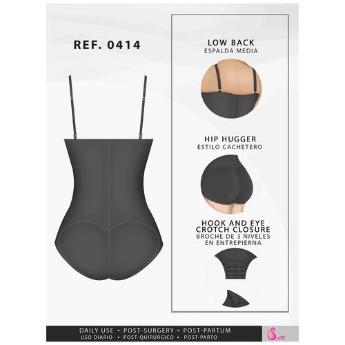 Fajas Salome 0414 | Strapless Butt Lifter Tummy Control Shapewear for Women • Powernet