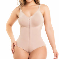 Fajas Salome 0420 | Hiphugger Body Shaper with Bra •  Butt Lifter Tummy Control Shapewear for Women • Powernet