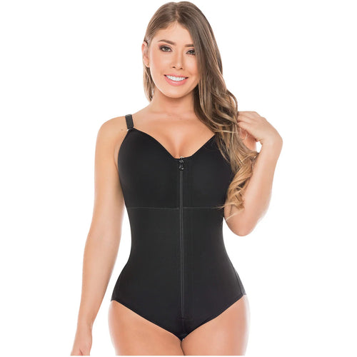 Fajas Salome 0420 | Hiphugger Body Shaper with Bra •  Butt Lifter Tummy Control Shapewear for Women • Powernet