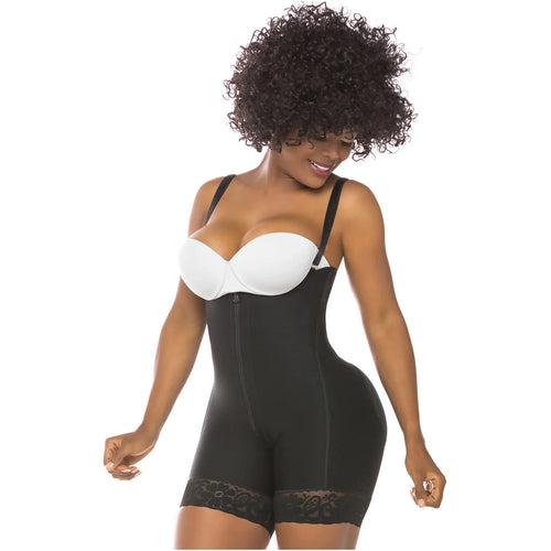 Fajas Salome 0215 | Postpartum Body Shaper after Pregnancy Girdle •  Daily Use Strapless Butt Lifter Shapewear for Dress