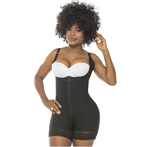 Fajas Salome 0216 | Open Bust Tummy Control Butt Lifter Shapewear •  Daily Use & Postpartum Body Shaper for Women • Powernet