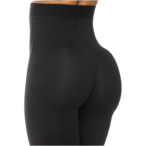 Fajas Salome 0219 | High Waist Compression Shorts for Women •  Butt Lifter Capri Shapewear • Powernet