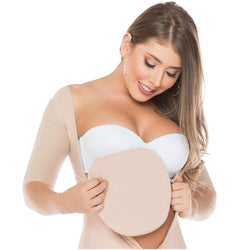 Fajas Salome 2507 | Flattening Abdominal Compression Board After Lipo •  Tummy Tuck Womens Ab Board Surgery Accessory | Lycra Spandex