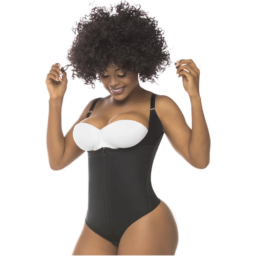 Fajas Salome 0351 | Open Bust Thong Tummy Control Shapewear for Women • Powernet