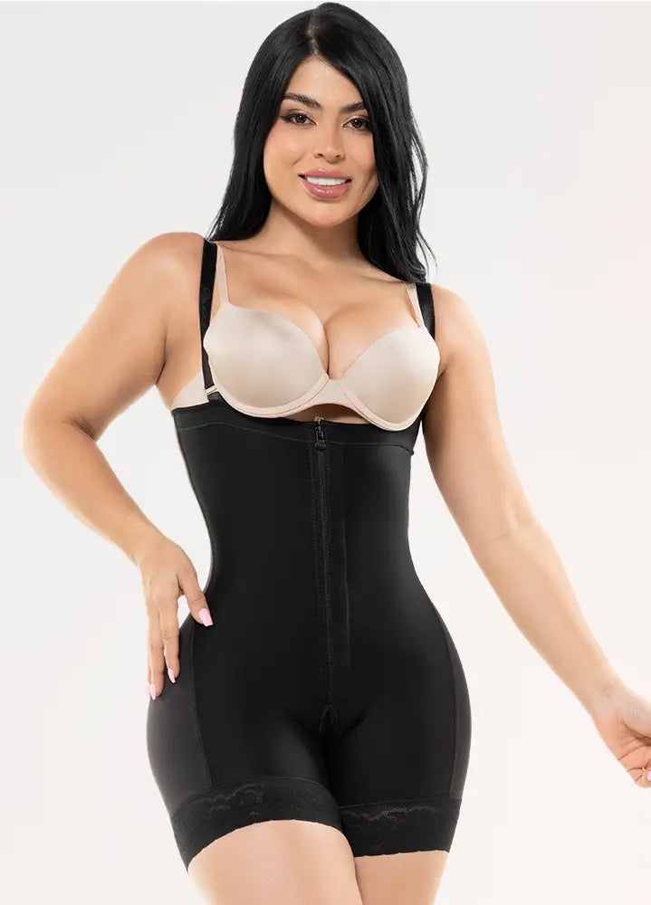 Salomé 527-3 • High-compression strapless short girdle