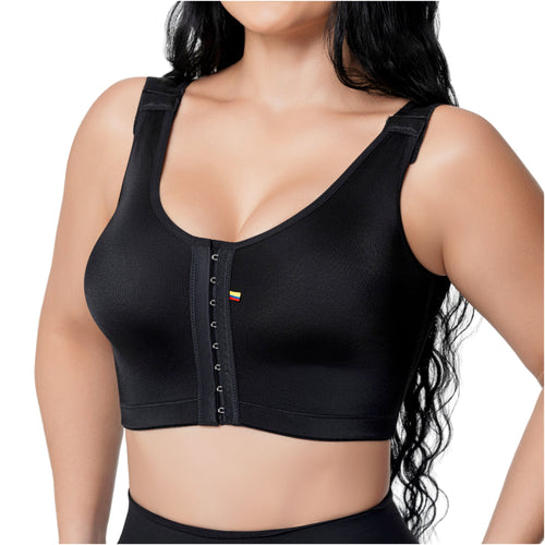 Salome 8501 | Brasier Postquirúrgico Espalda Alta. Compresión Suave con Máximo Soporte • Recuperación y Uso Diario