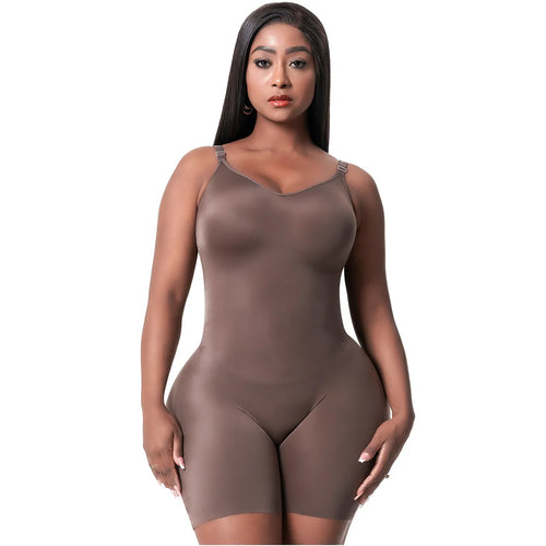 Snatched Body DQ01L3 | Body Moldeador con Brasier Integrado. Microfibra Premium. Control Suave. Inclusivo para Curvas Afro • Uso Diario & Outerwear