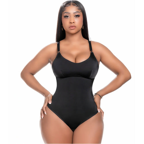 Snatched Body DQ01L4 | Body Moldeador Microfibra. Corte Tanga Invisible. Control Suave de Abdomen. Cargaderas Removibles • Uso Diario & Outerwear