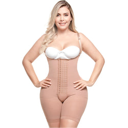 SONRYSE 047BF | Postpartum Post Surgery Compression Garment • Tummy Control Butt Lifter Body Shaper • Daily Use Open Bust Shapewear • Powernet