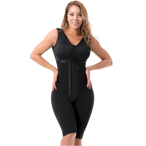 SONRYSE 052 | Colombian Full Body Shaper for Post Surgery with Built-in Bra • Butt Lifting Effect and Tummy Control • Powernet