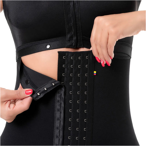 SONRYSE 052 | Colombian Full Body Shaper for Post Surgery with Built-in Bra • Butt Lifting Effect and Tummy Control • Powernet