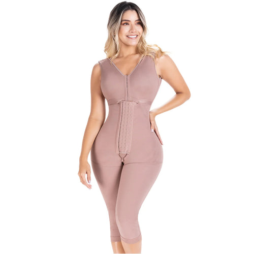 SONRYSE 054BF | Colombian Full Body Shaper for Post Surgery with Built-in Bra • Butt Lifting Effect & Tummy Control