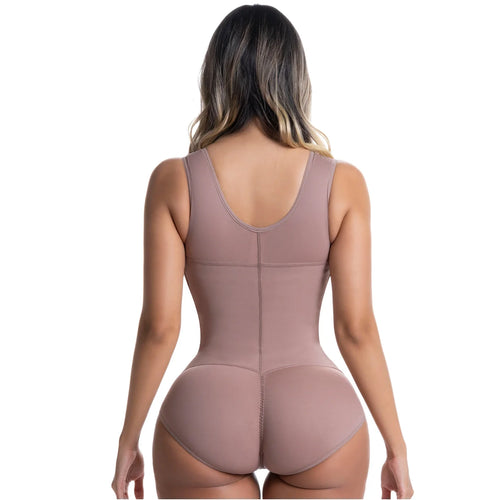 SONRYSE 055ZF | Panty Bodysuit Shapewear with Built-in Bra • Postpartum and Daily Use • Powernet