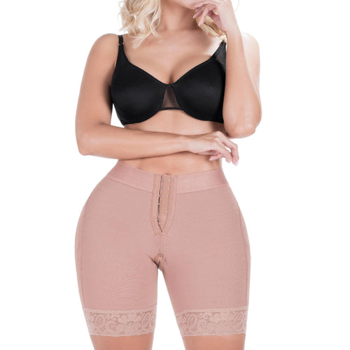 SONRYSE 071BF | Fajas Colombianas Butt Lifting with Tummy Control Shapewear Shorts • Daily Use • Powernet