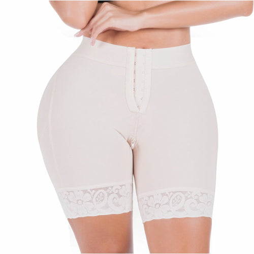 SONRYSE 071BF | Fajas Colombianas Butt Lifting with Tummy Control Shapewear Shorts • Daily Use • Powernet