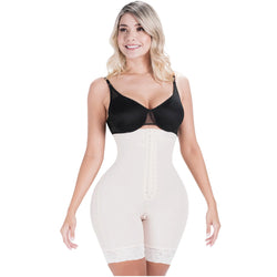 SONRYSE 072BF | Faja Colombiana. Tipo Short. Compresión Alta. Refuerzo Abdominal. Cintura Alta. Uso Diario.