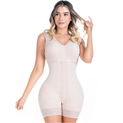SONRYSE 084BF | Faja Colombiana. Compresión Alta. Brasier Incorporado. Espalda Alta. Uso Diario. Postquirúrgico. Postparto • Powernet.