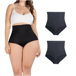 SONRYSE SP607NC | Faja Colombiana. Tipo Panty. Paquete x2. Compresión Media. Control de Abdomen. Cintura Alta. Uso Diario.