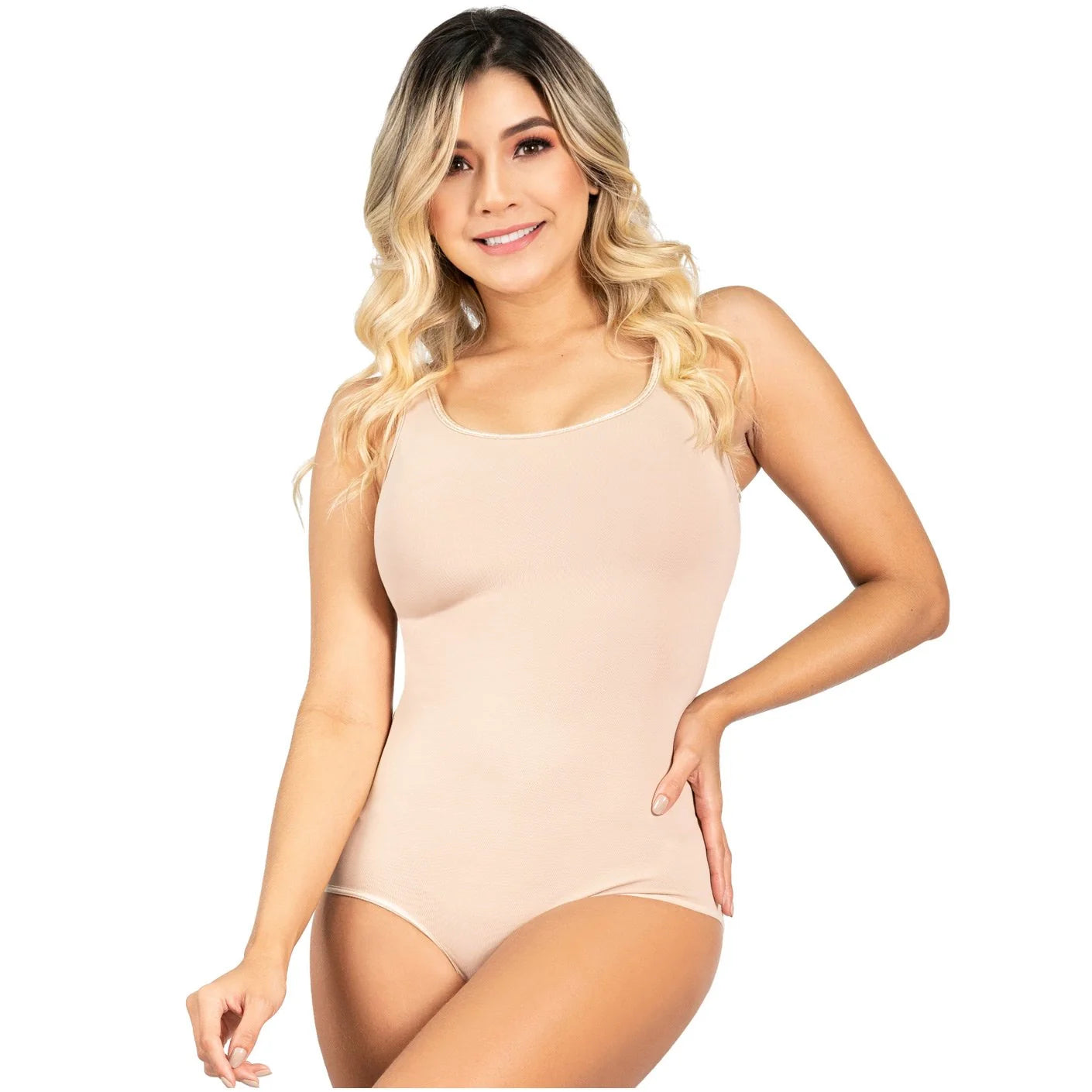 SONRYSE BDBA-001 | Faja Colombiana Tipo Body. Compresión Suave. Espalda Media. Control de Abdomen. Tela Suave y Transpirable. Uso Diario.